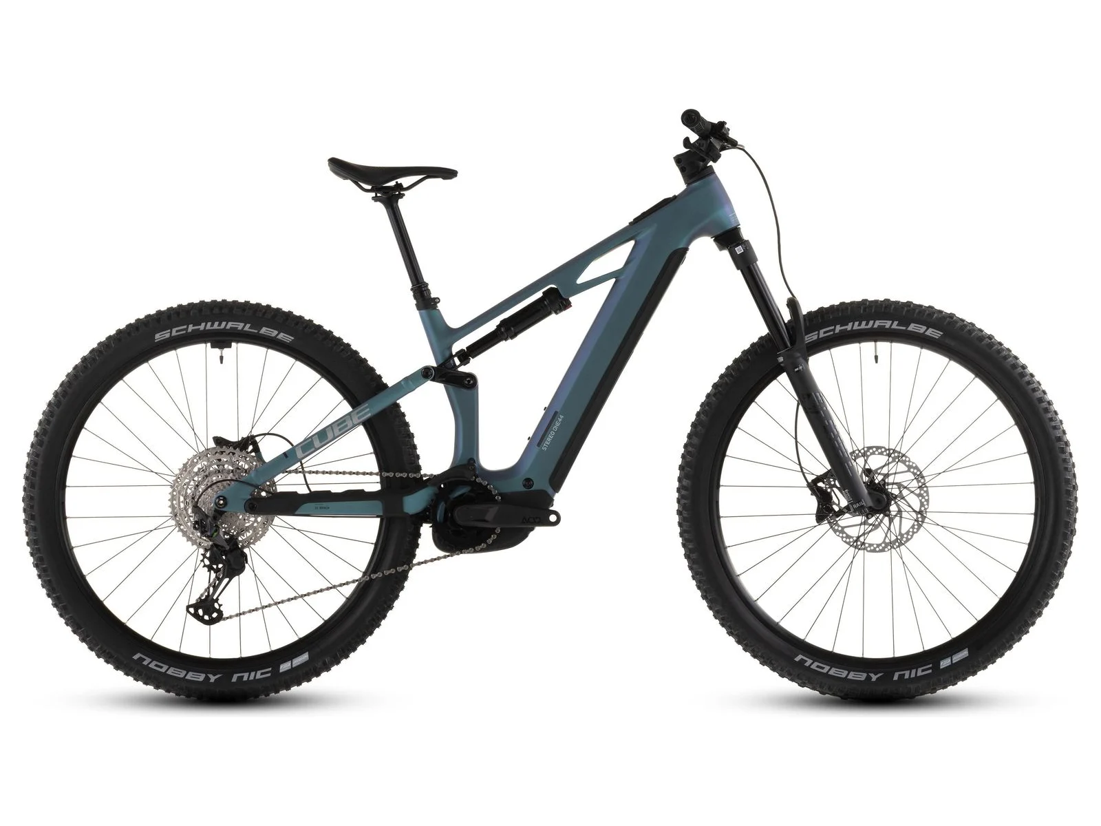 Cube Stereo Hybrid 160 HPC Race electric mountain bike — Bosch Performance CX