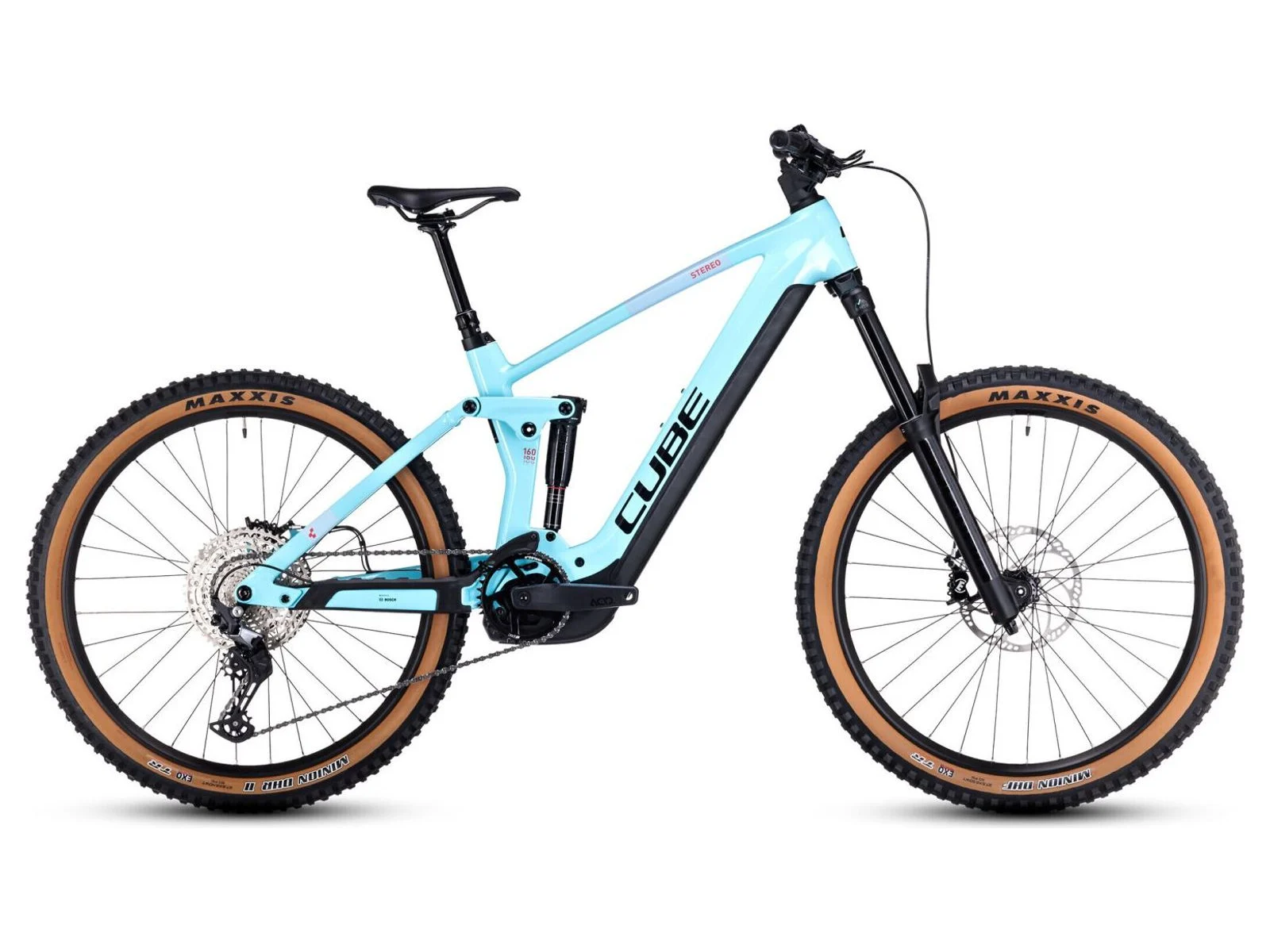 Cube Stereo Hybrid ONE44 Race 625 electric mountain bike — Bosch Performance CX